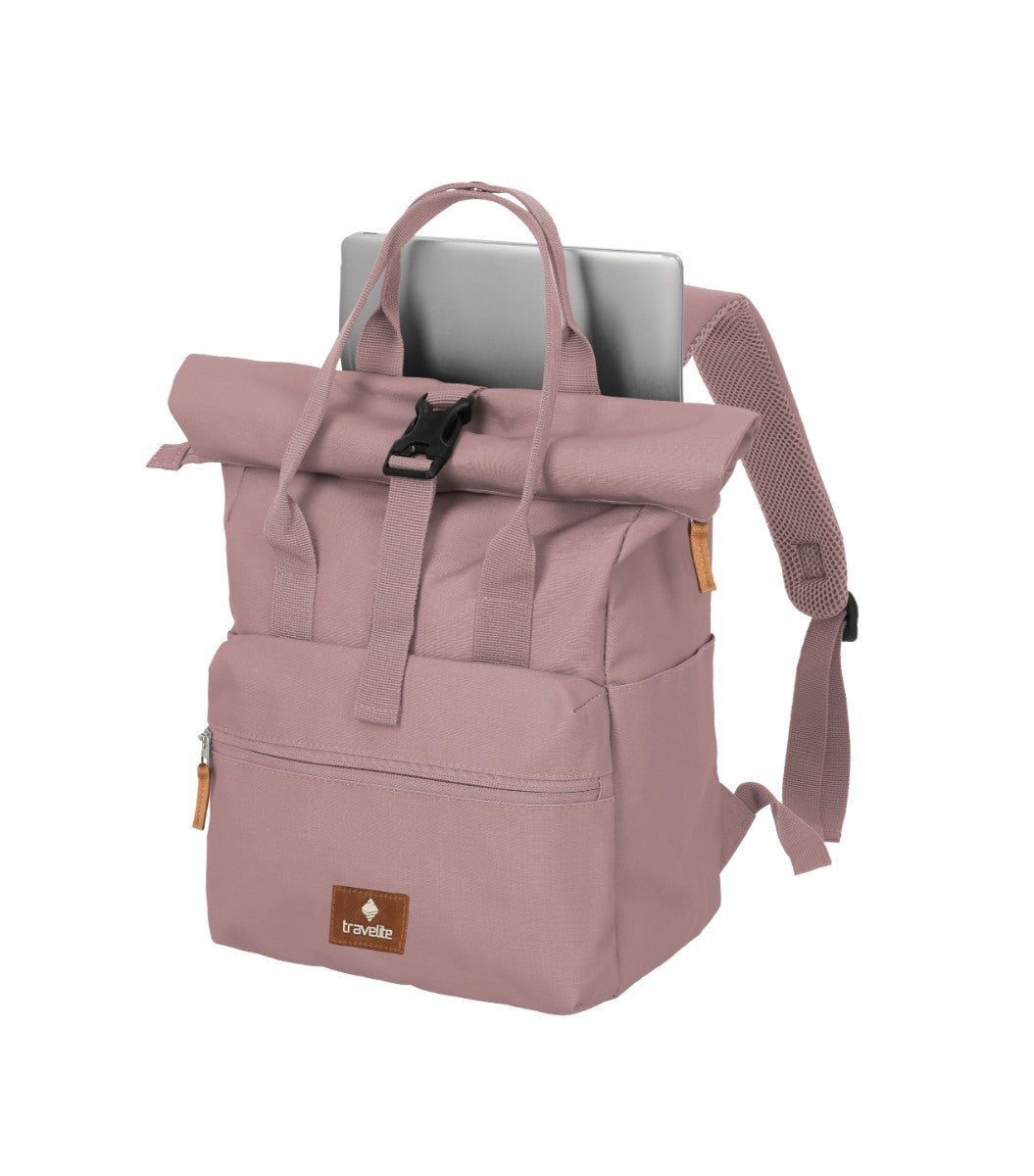 Travelite Basics Short Handle Rollup Rose Rygsæk