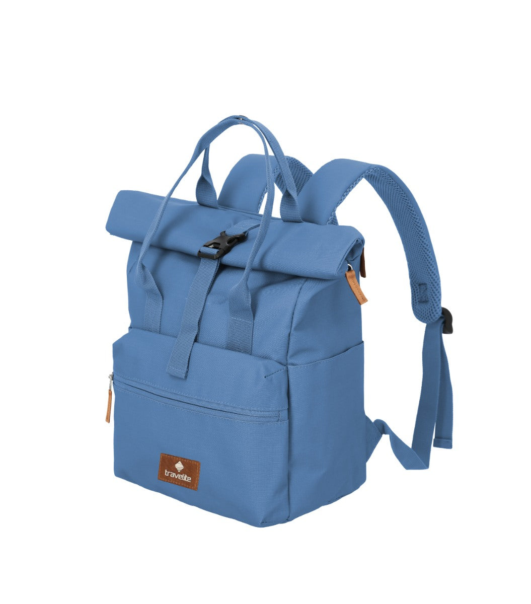 Travelite Basics Short Handle Rollup Blå Rygsæk
