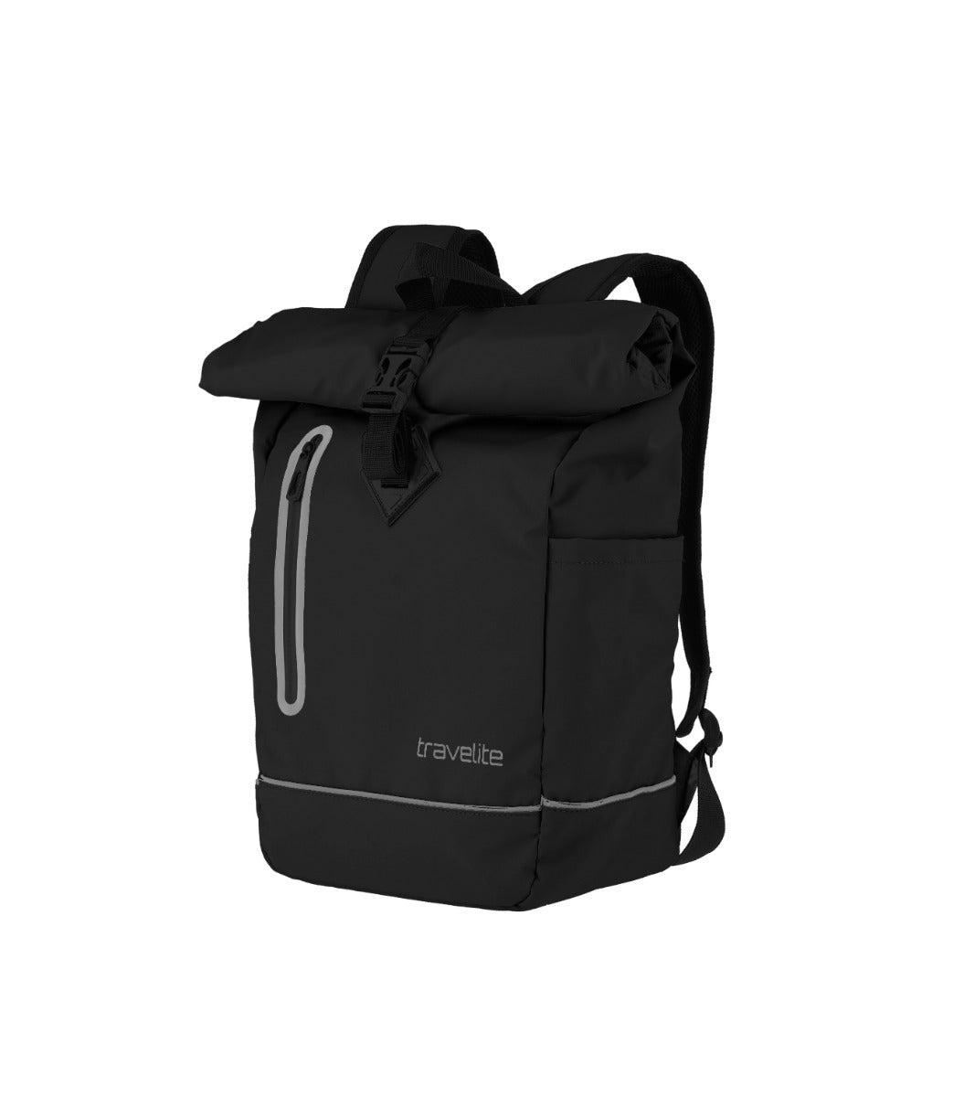 Travelite Basics Canvas Rollup Sort Rygsæk