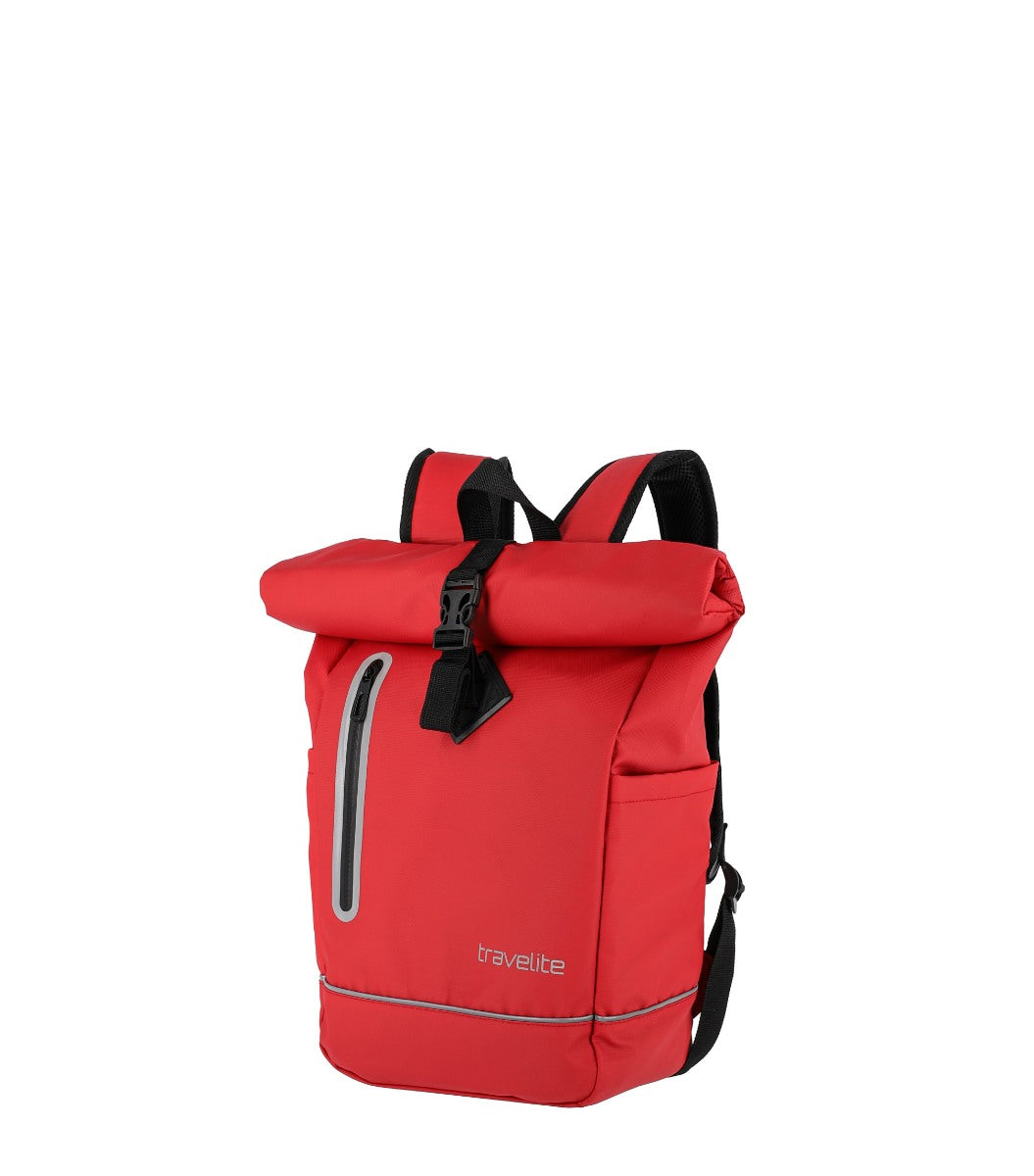 Travelite Basics Canvas Rollup Rød Rygsæk