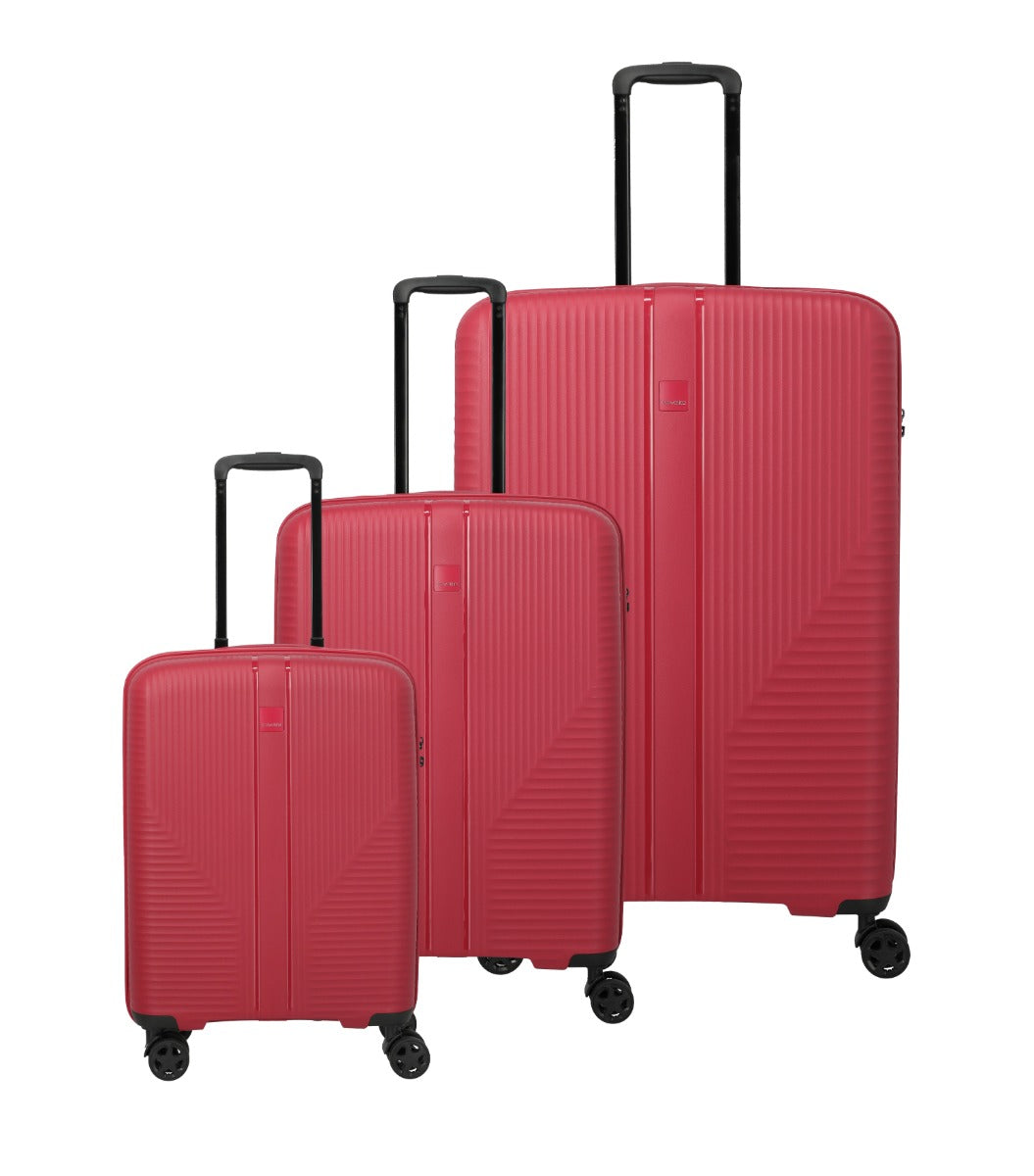 Travelite Air Stripe Rød Kuffertsæt