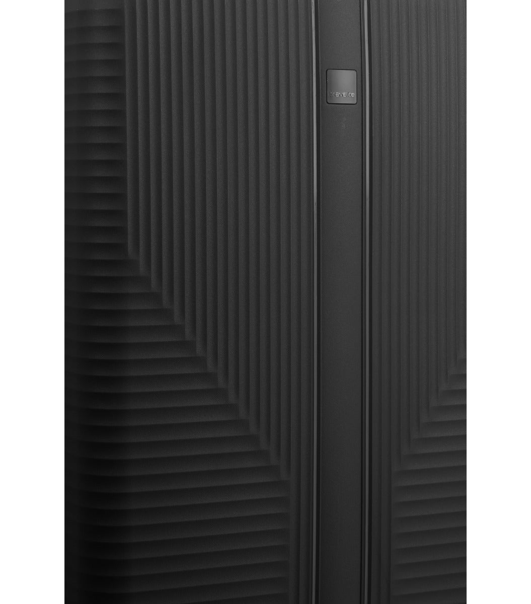 Travelite Air Stripe Slim Sort Kabinekuffert