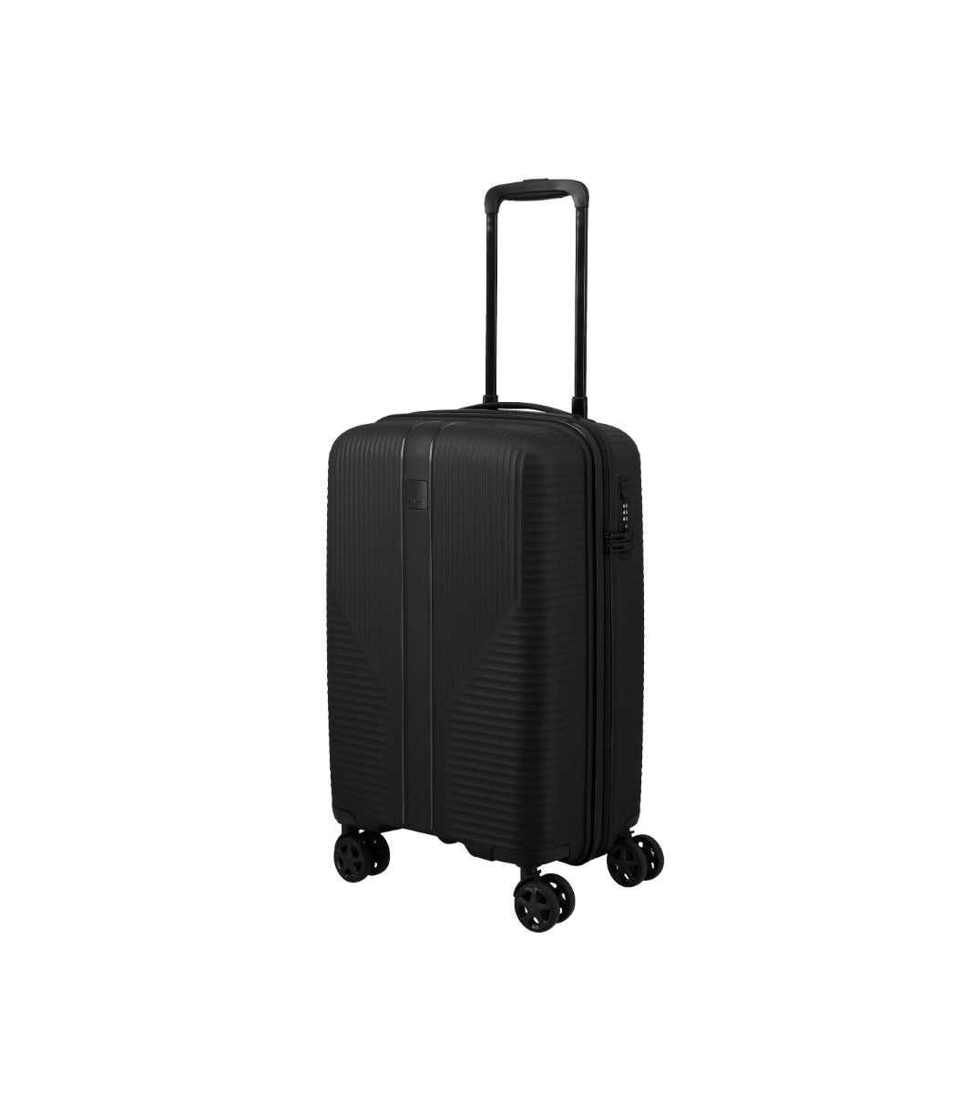 Travelite Air Stripe Slim Sort Kabinekuffert