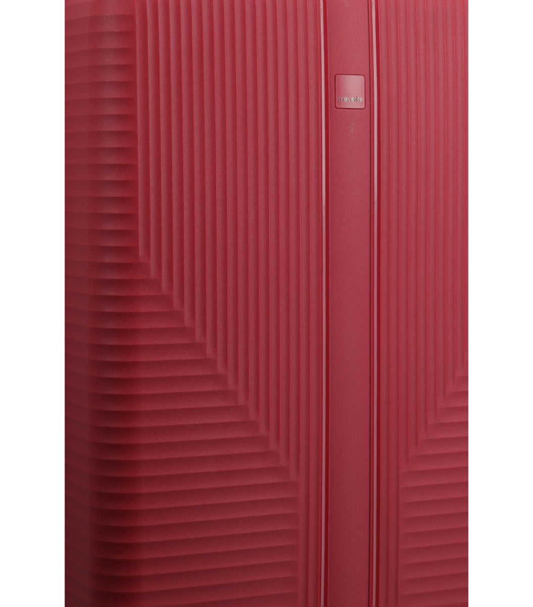 Travelite Air Stripe Slim Rød Kabinekuffert