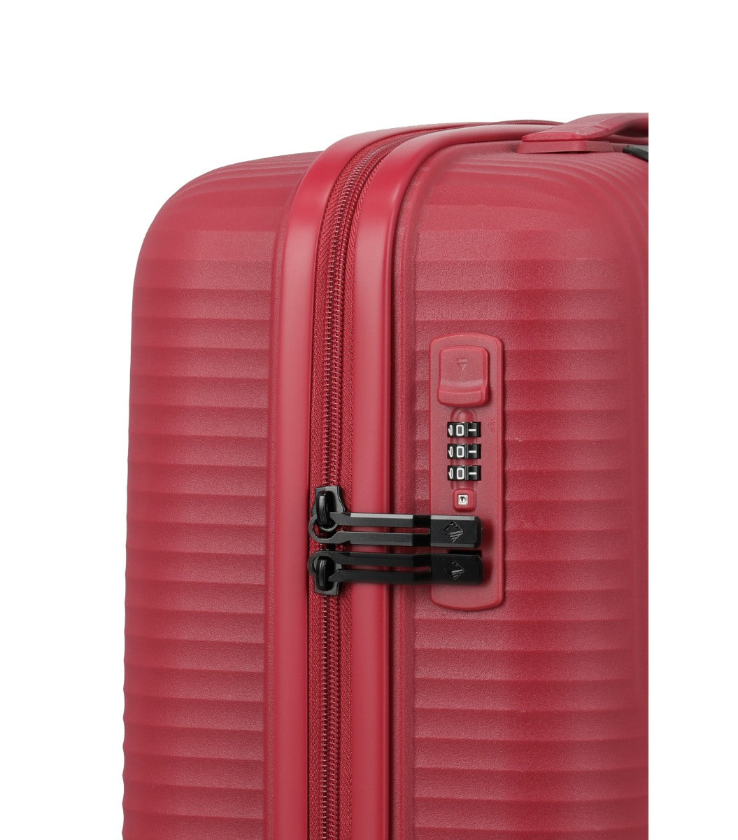 Travelite Air Stripe Slim Rød Kabinekuffert