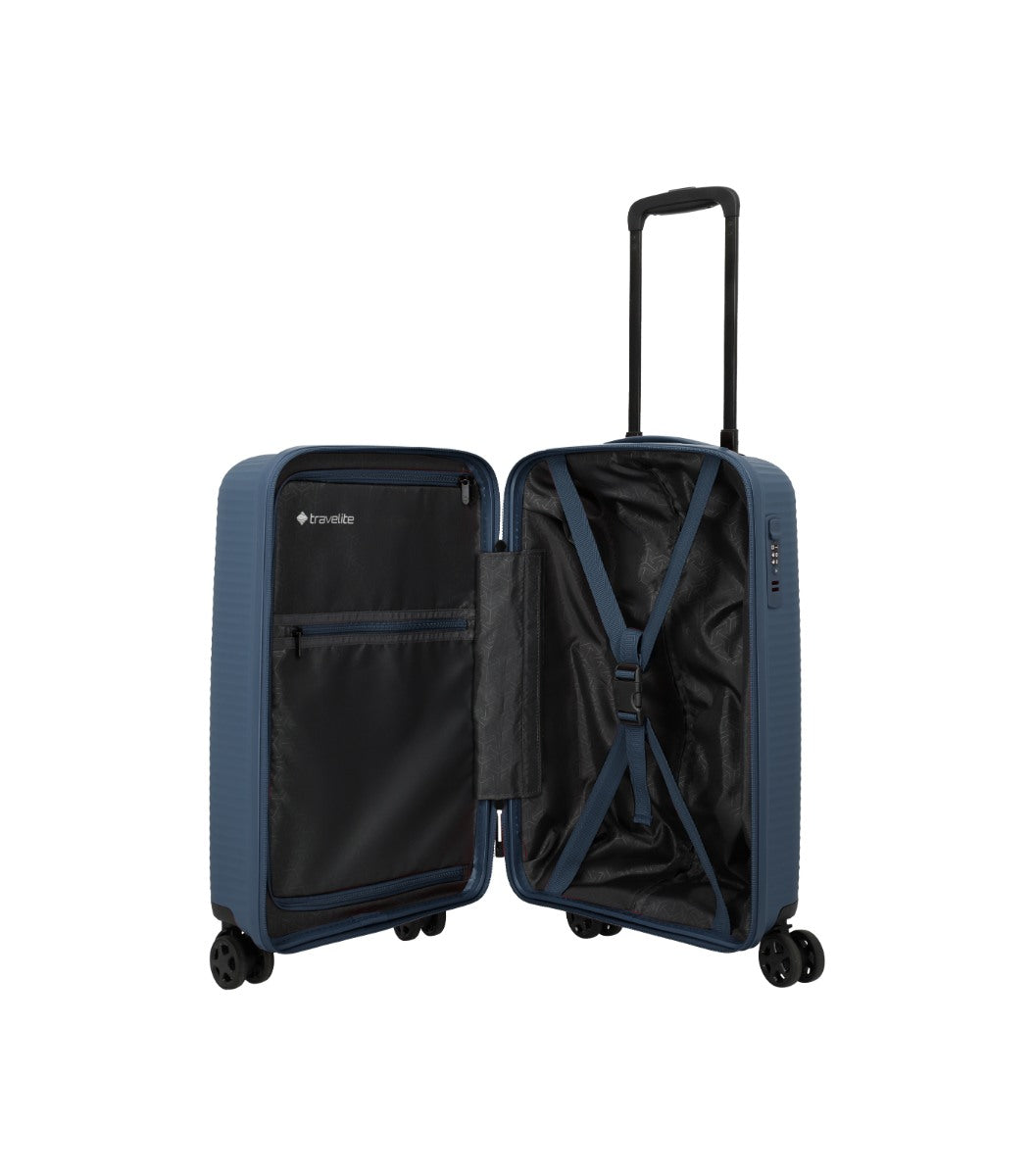 Travelite Air Stripe Slim Blå Kabinekuffert
