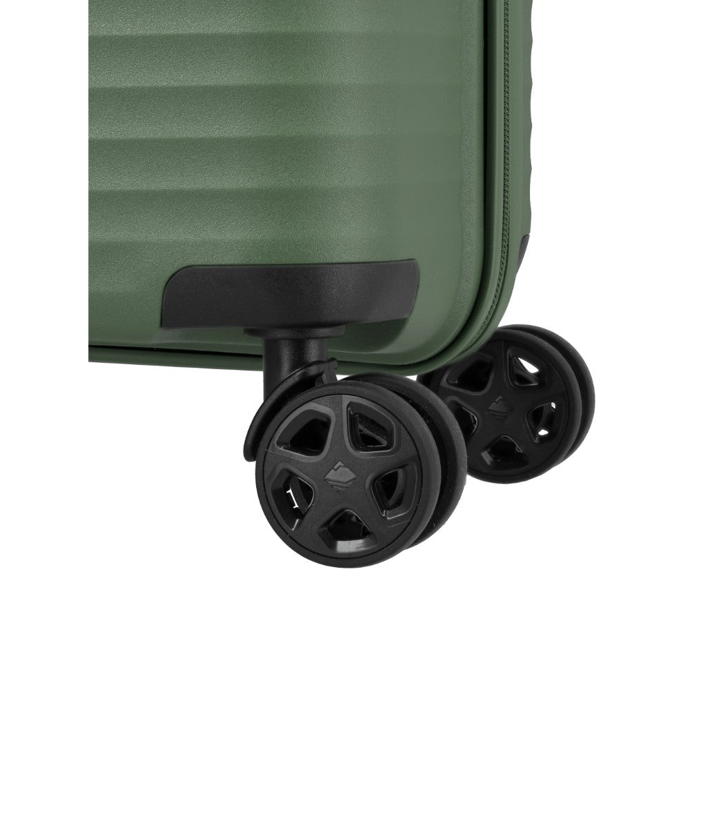 Travelite Air Stripe Slim Grøn Kabinekuffert