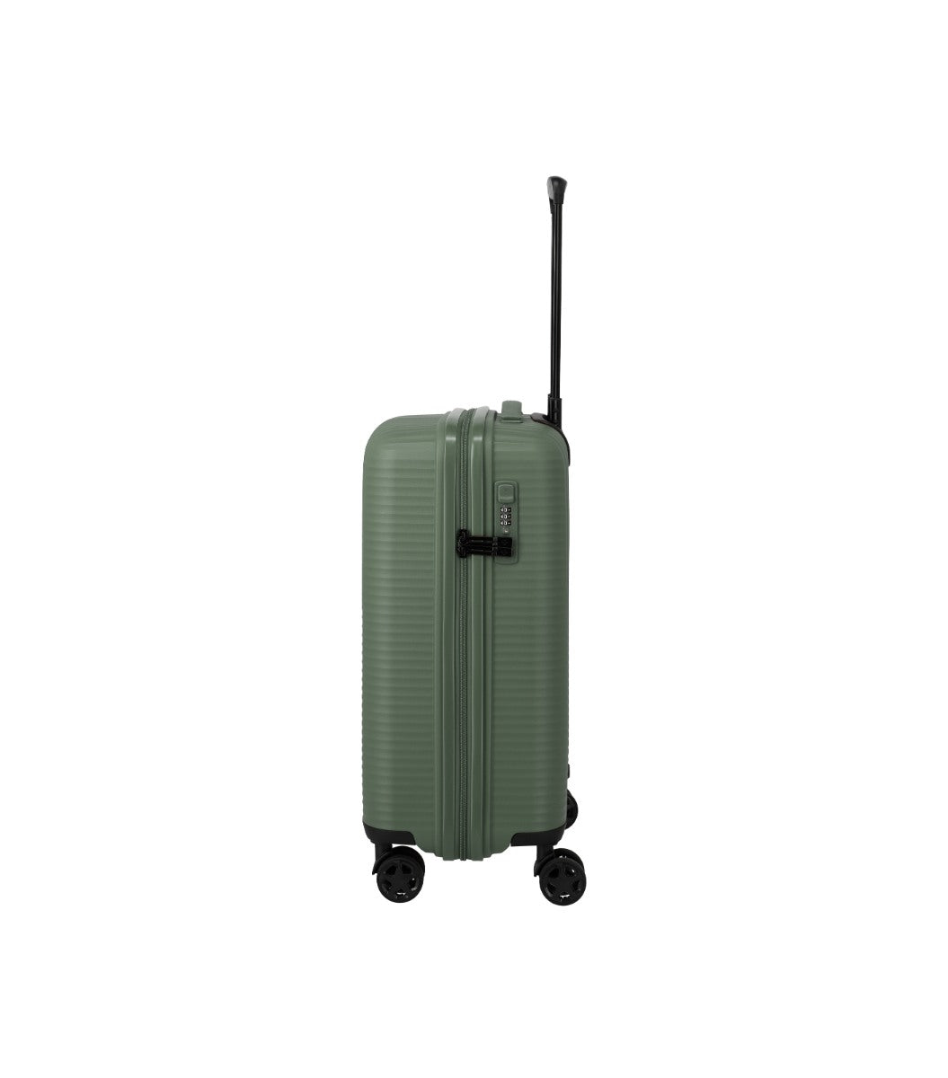 Travelite Air Stripe Slim Grøn Kabinekuffert