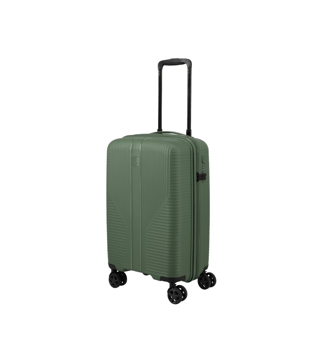 Travelite Air Stripe Slim Grøn Kabinekuffert