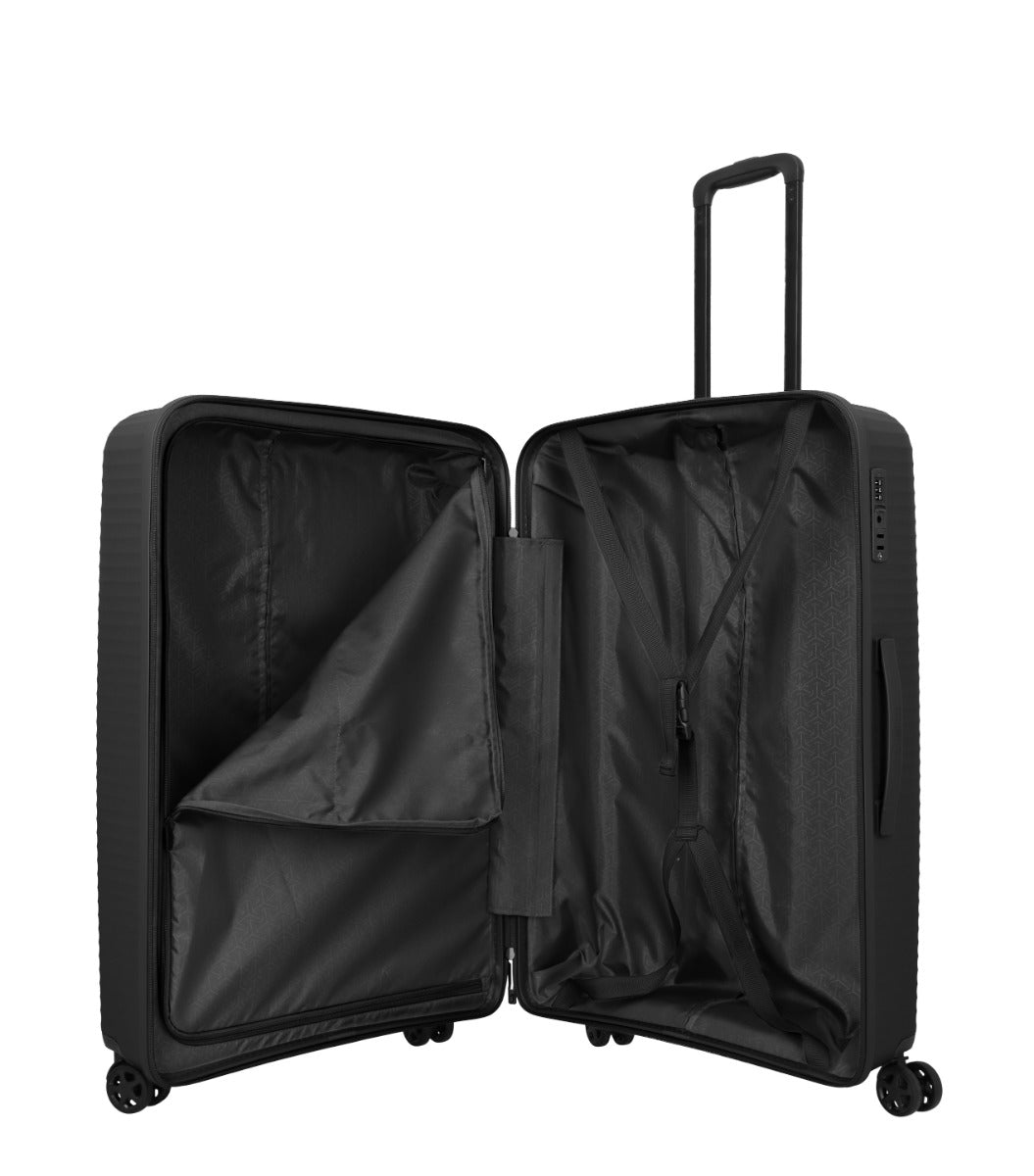Travelite Air Stripe Sort Kuffert