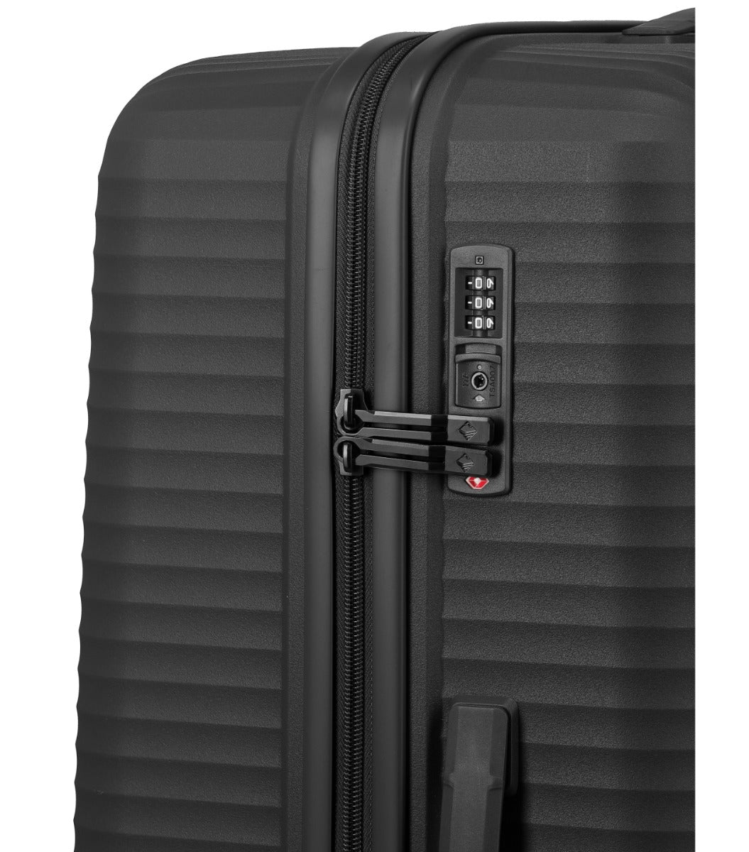 Travelite Air Stripe Sort Kuffert