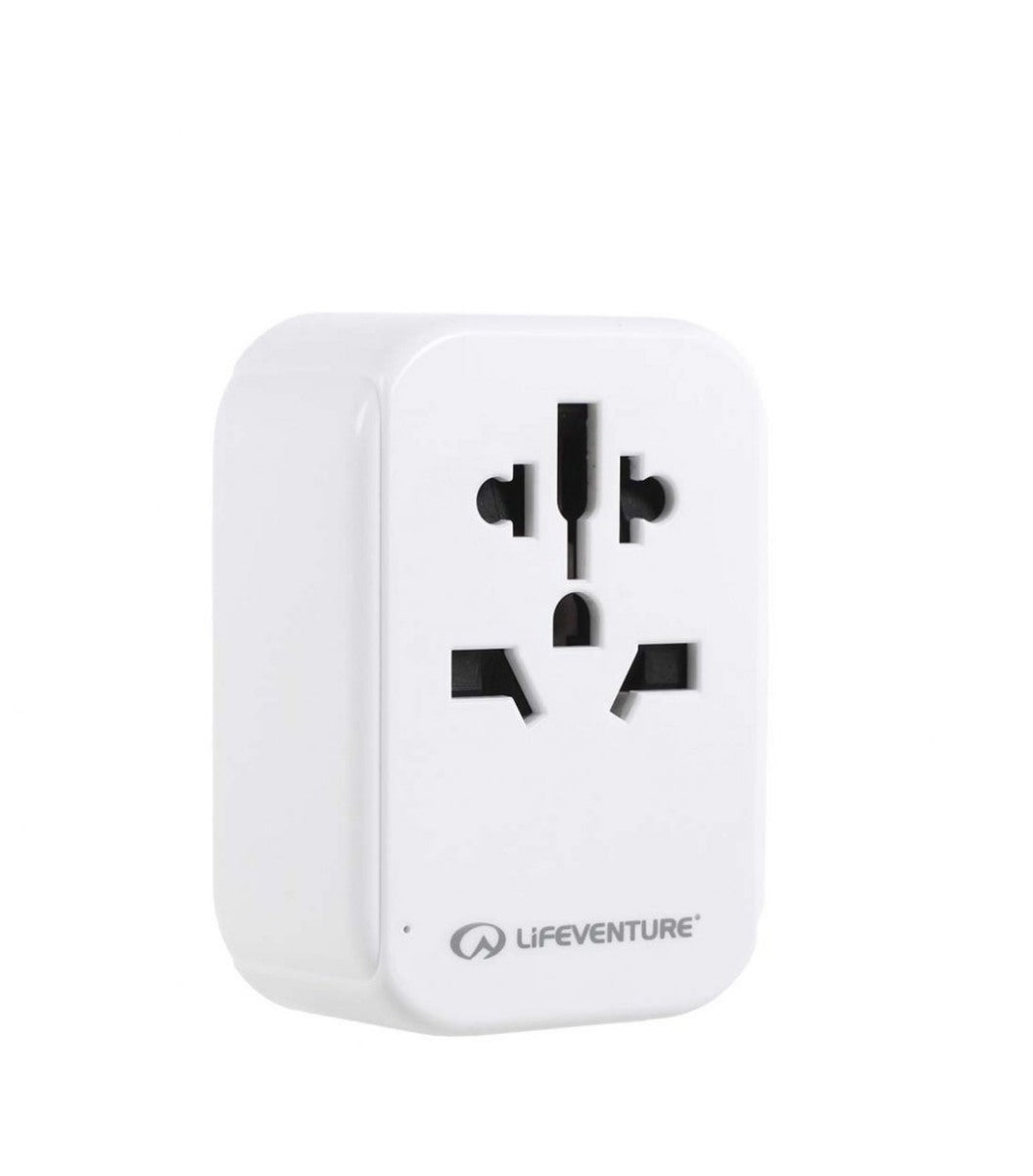 Lifeventure Adapter - World til EU Med USB