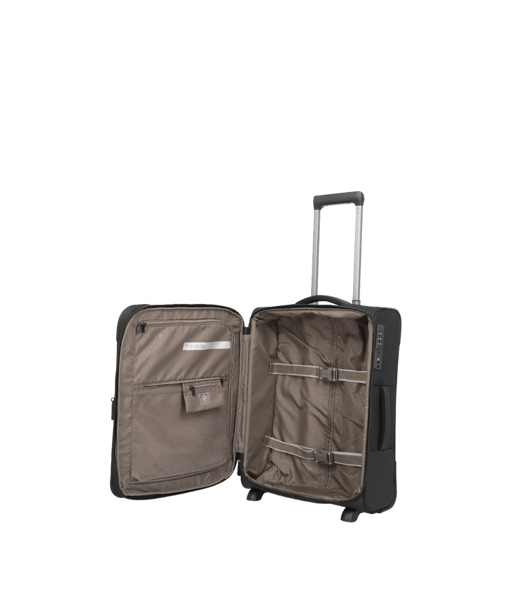 Travelite Crosslite 2W Sort Kabinekuffert