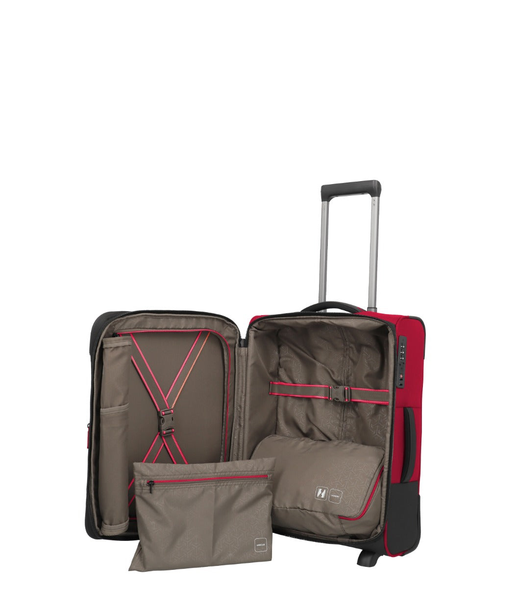 Travelite Crosslite 2W Rød Kabinekuffert