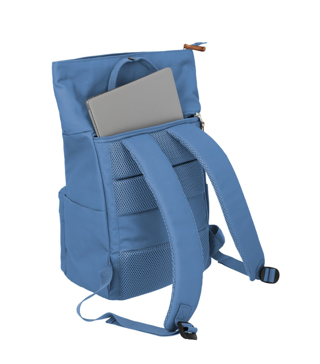 Travelite Basics Short Handle Rollup Blå Rygsæk