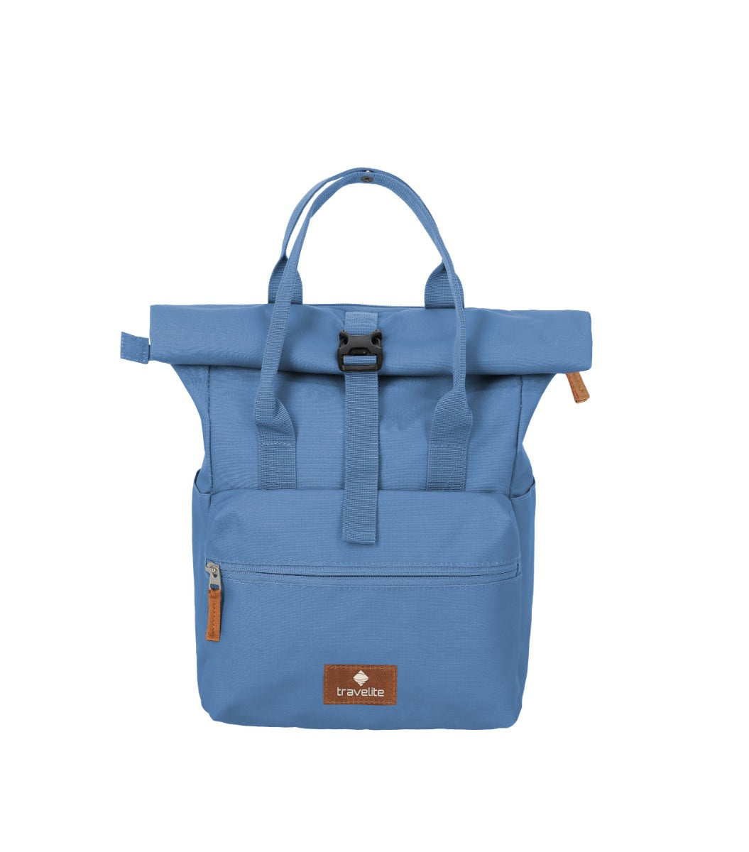 Travelite Basics Short Handle Rollup Blå Rygsæk