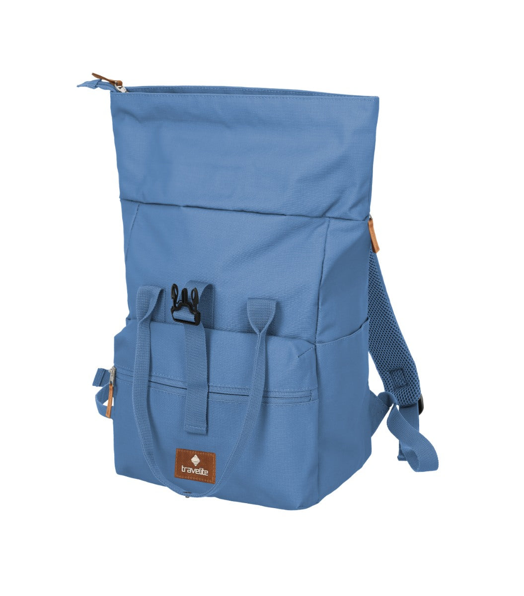 Travelite Basics Short Handle Rollup Blå Rygsæk
