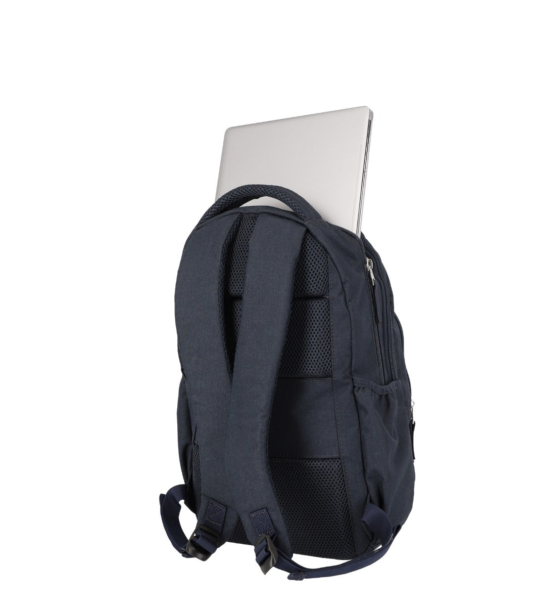 Travelite Basics Melange A4 Kabine Navy Rygsæk