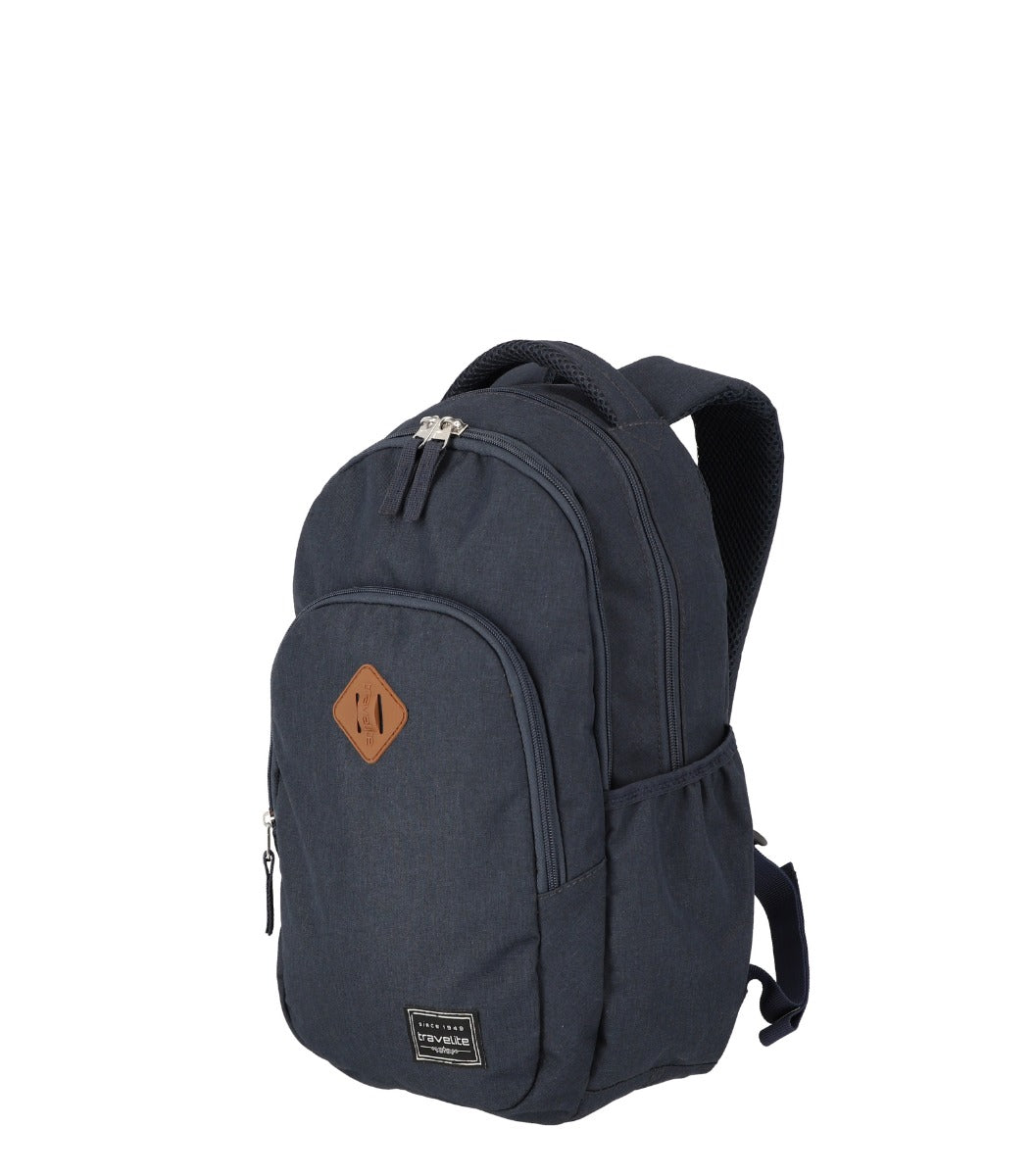 Travelite Basics Melange A4 Kabine Navy Rygsæk