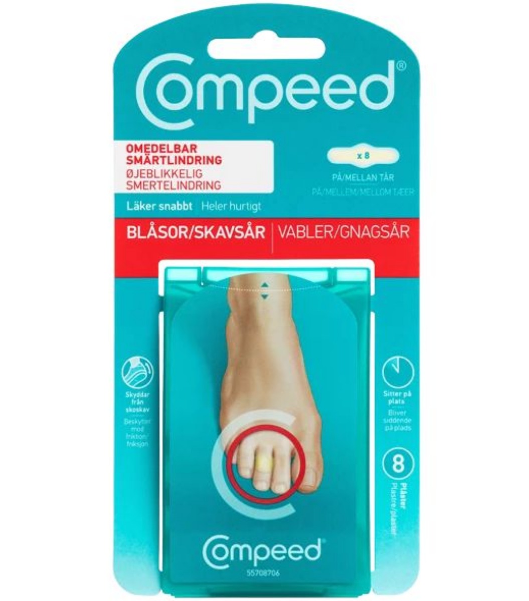 Compeed Vabel Tæer - 8 stk.