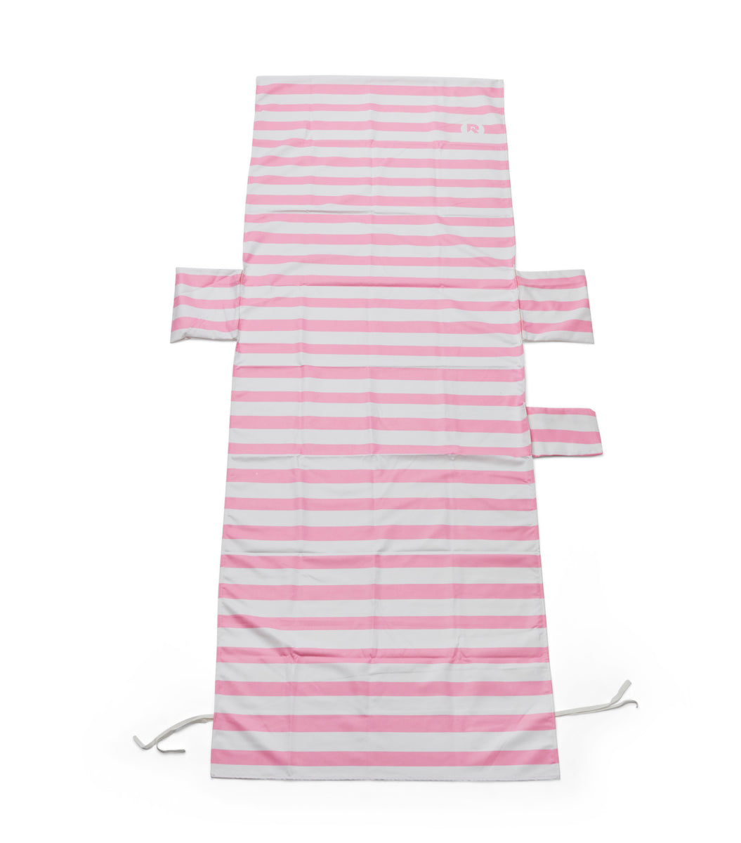 Cover til solseng - Stribet Pink