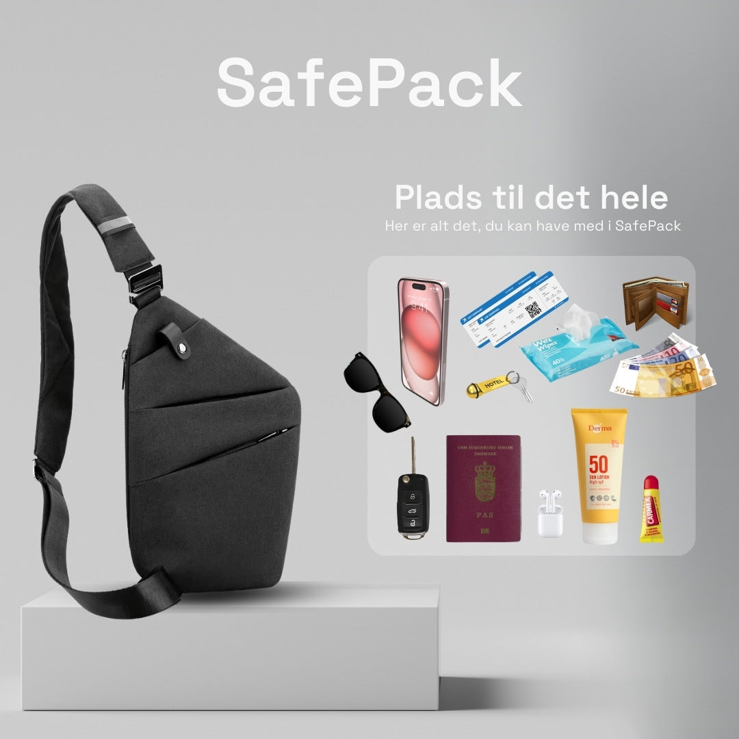 SafePack Skuldertaske