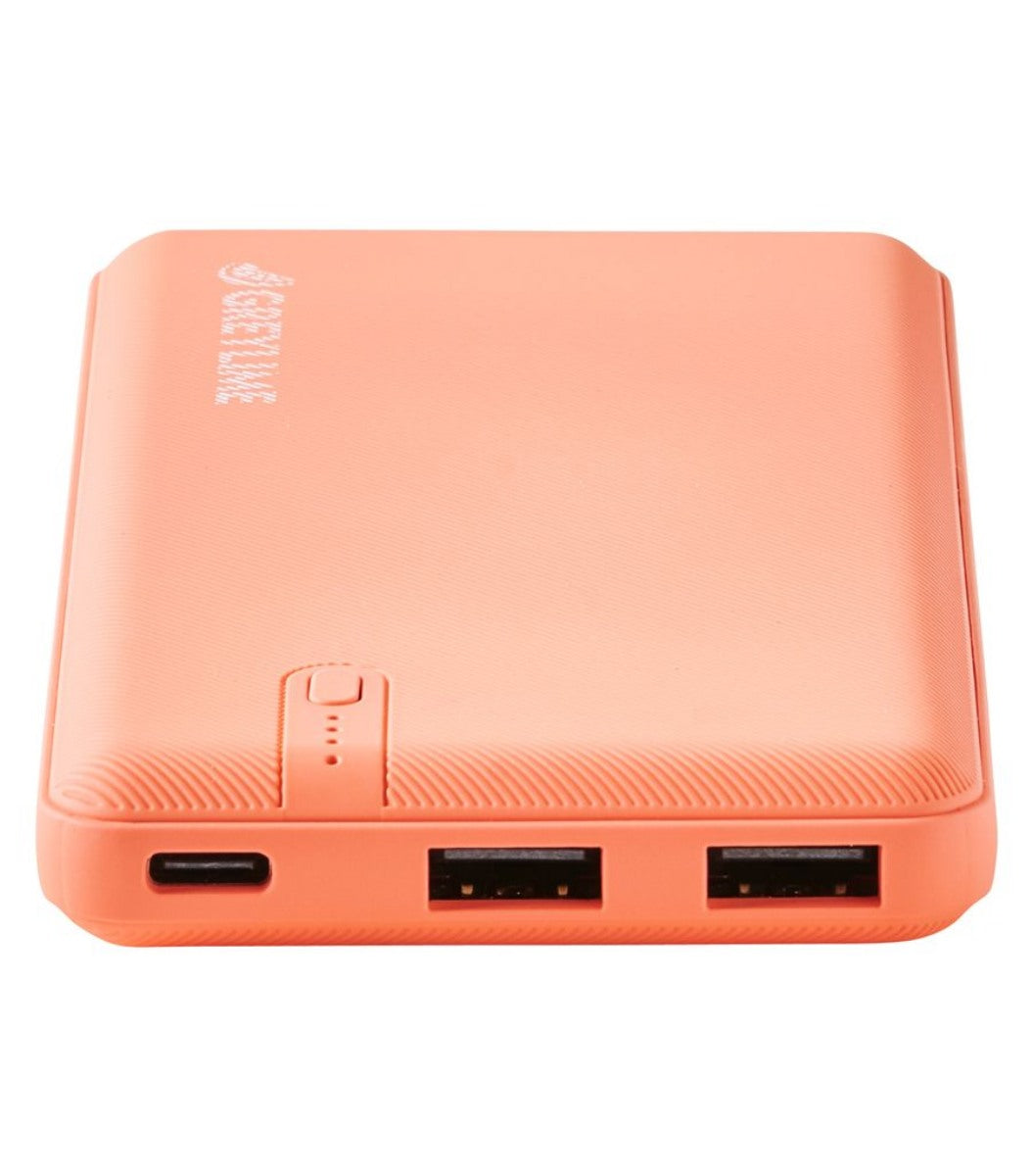 Greylime Ocean 10000 mAh Powerbank Coral Rød