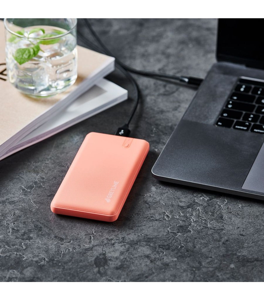 Greylime Ocean 10000 mAh Powerbank Coral Rød