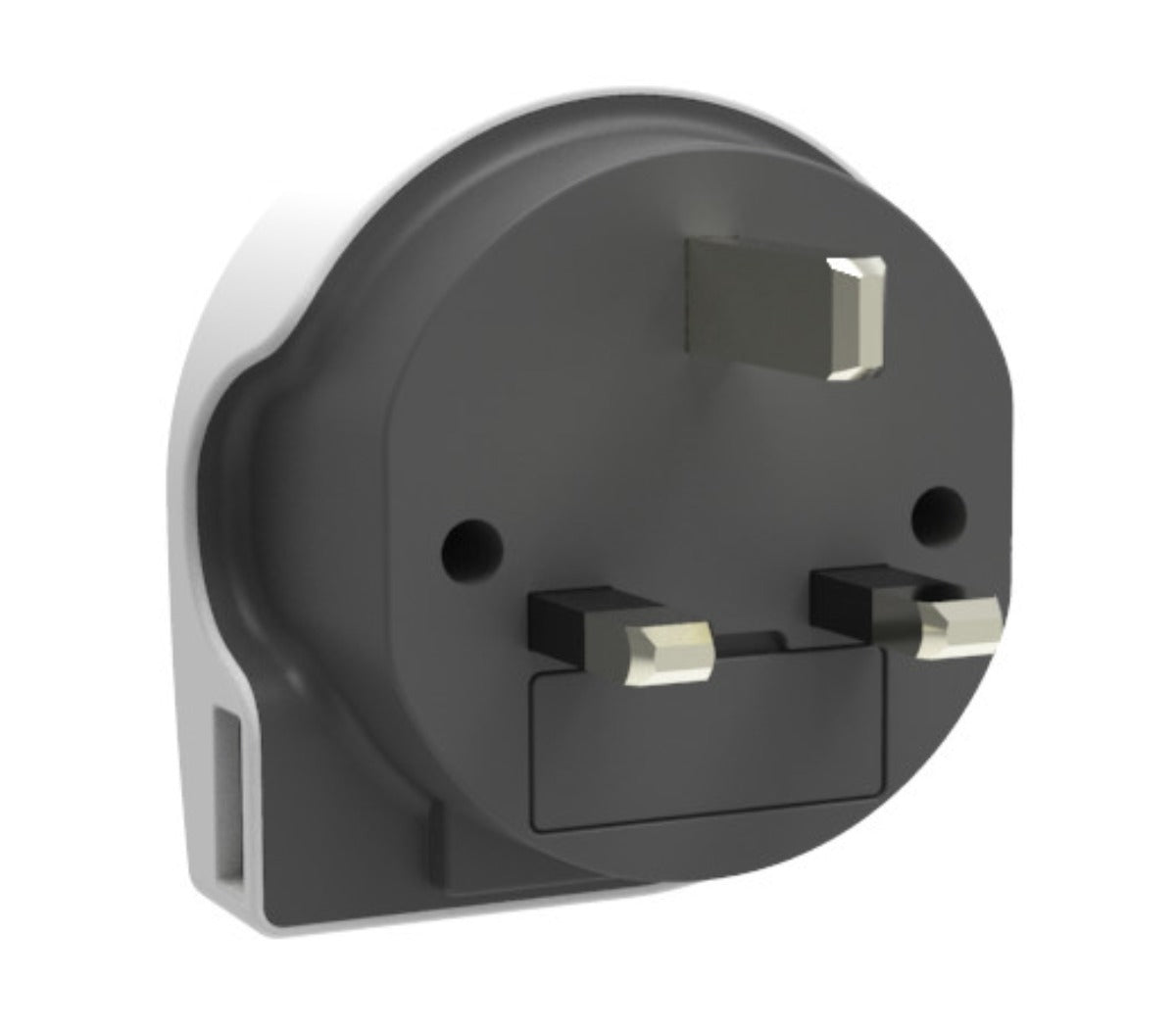 Q2Power Adapter - EU til UK med USB