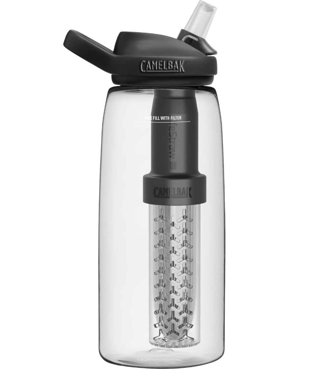 Camelbak Eddy+ 1 L Med Lifestraw Filter Gennemsigtig