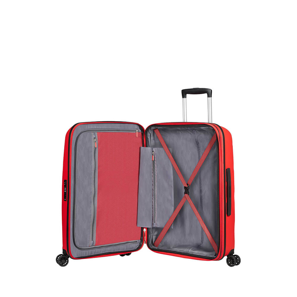 American Tourister Bon Air DLX Spinner Rød Kuffert