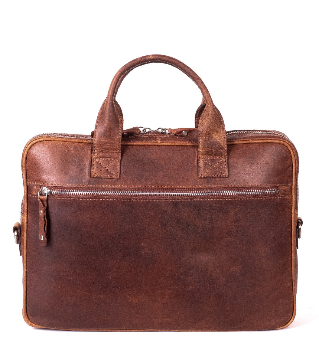 Carlo Cab Florens Computertaske 13" Cognac