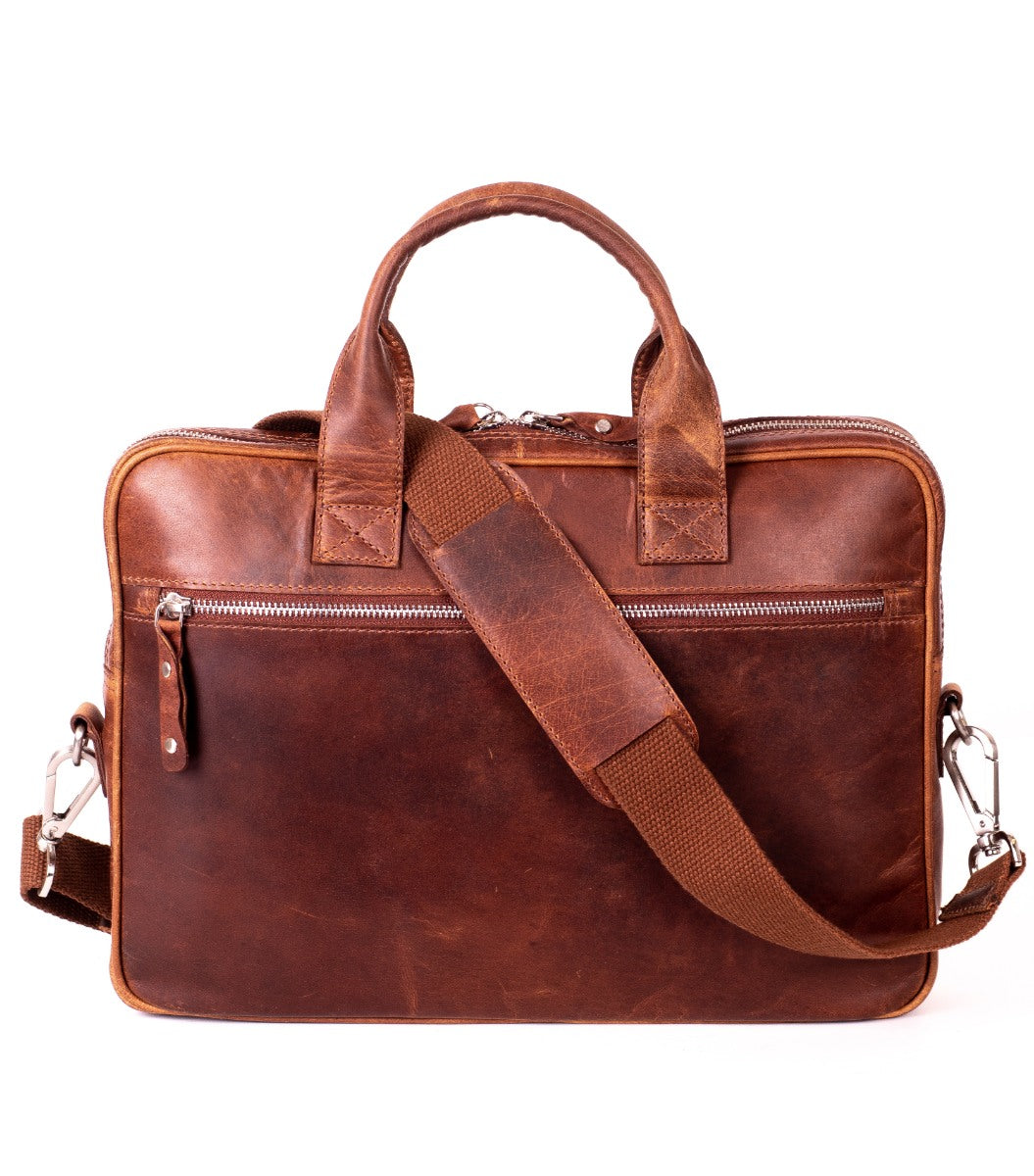 Carlo Cab Florens Computertaske 13" Cognac