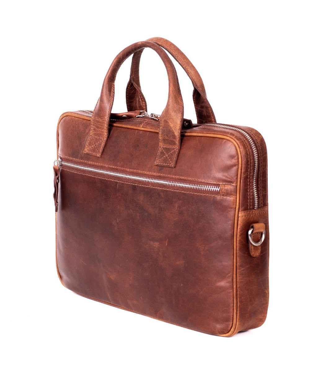 Carlo Cab Florens Computertaske 13" Cognac