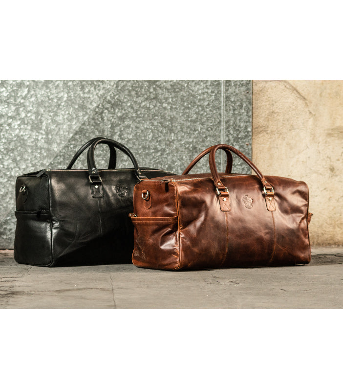 Carlo Florens Weekendtaske Cognac