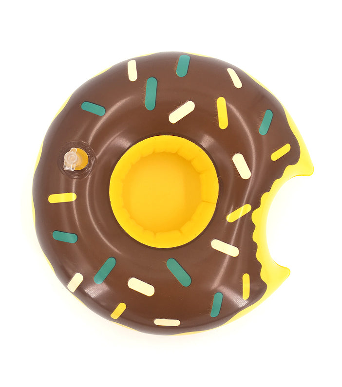 Oppustelig Donut Brun Kopholder