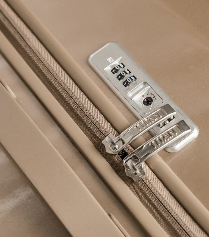 Titan Spotlight Flash Metallic Gold Kabinekuffert